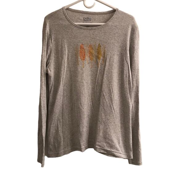 Croft & Barrow The Classic Tee Golden Trees Long Sleeve T-shirt Size XL - Picture 1 of 5